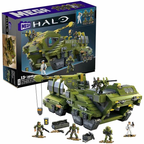 MEGA Halo UNSC Elephant Sandset Tank Building Toy Set w 5 Micro