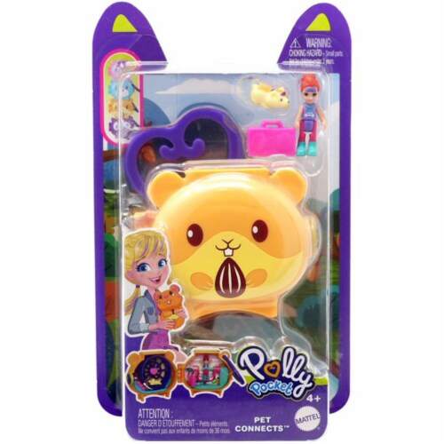 Polly Pocket Pet Connects Stackable Hamster Compact Playset 1