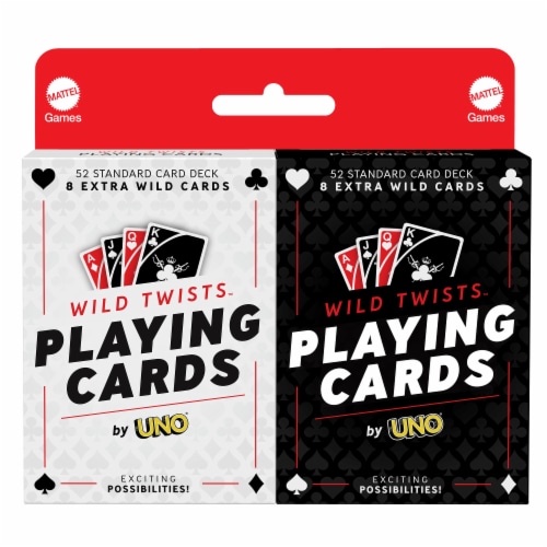 Mattel® Wild Twists™ Playing Cards by UNO Perspective: front