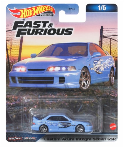 Hot Wheels Cars, Premium Fast & Furious Bundle of 5 1:64 Scale