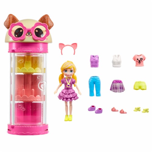 Fashion Polly! Super Stylin' Mall Polly Pockets ~ Missing Many Accessories  ;((