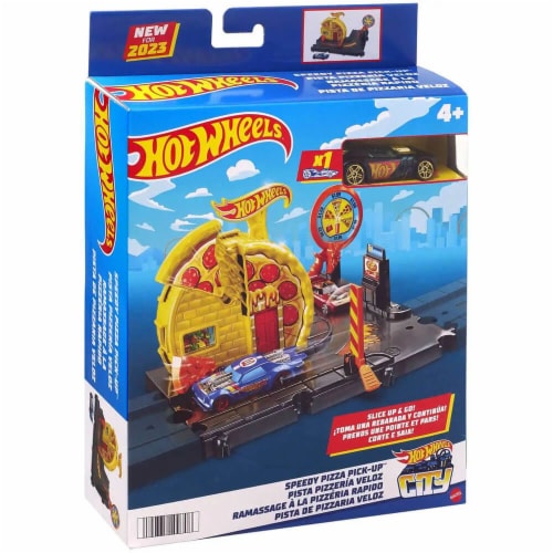 Mattel HKX44 Hot Wheels City Speedy Pizza Pick Up Track Set 1 ct Mariano s