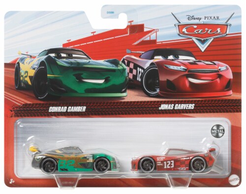 Disney Cars Diecast 2 Pack 1 55 Scale Conrad Camber and Jonas Carvers 1 Harris Teeter