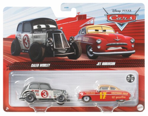 Disney Cars Diecast 2-Pack Caleb Worley and Jet Robinson Perspective: front