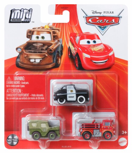 Mattel Cars Mini Racers Protect & Serve Set Perspective: front