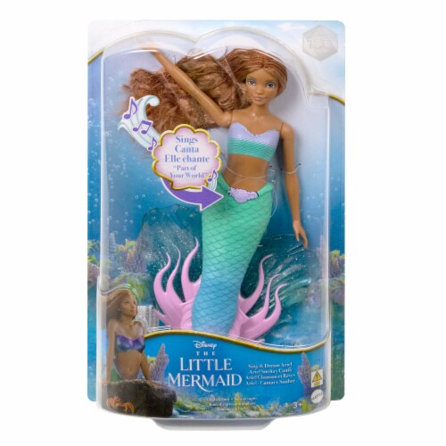 Disney Scallop Mermaid Singing Doll Perspective: front