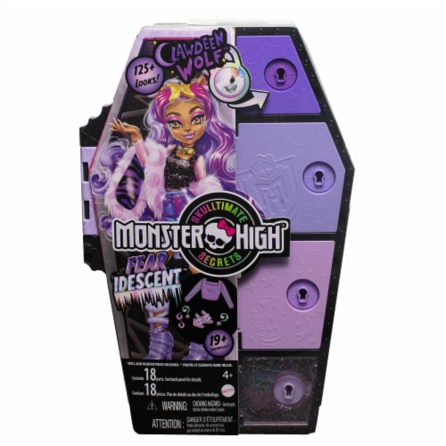 Monster High Skulltimate Secrets Clawdeen Wolf Doll And Fashion Set With  Dress-Up Locker