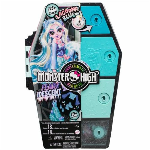  Monster High Skulltimate Secrets Fearidescent Series Doll &  Accessories, Draculaura, Dress-Up Locker & 19+ Surprises For 4 years and  older : Toys & Games