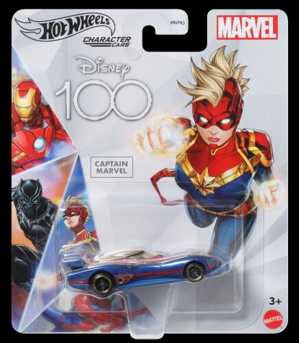 Mattel® Hot Wheels® Marvel Captain Marvel Toy Car Perspective: front