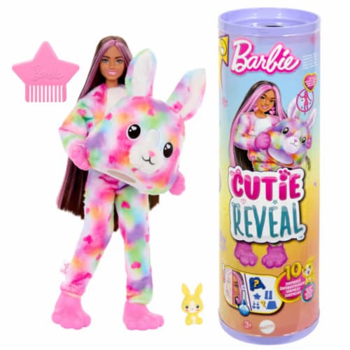 Mattel HRK38 Barbie Cutie Reveal Bunny Doll Perspective: front