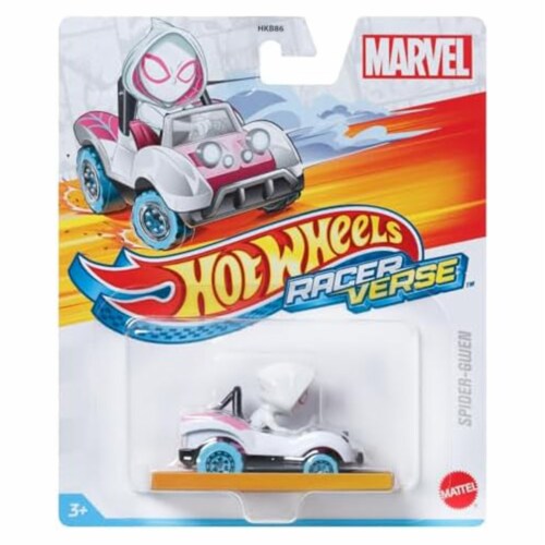 Mattel Hot Wheels Racer Verse Marvel Spider-Gwen Toy Vehicle Perspective: front