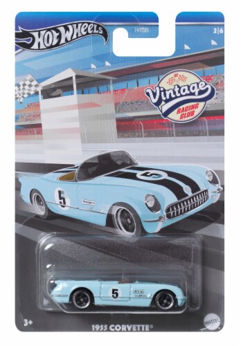 Mattel® ​Hot Wheels® Vintage Racing Club™ 1955 Corvette® 1:64 Scale Die Cast Toy Car Perspective: front