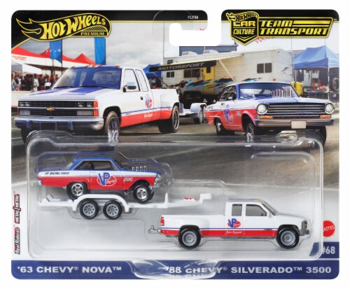 Mattel® Hot Wheels® Car Culture Team Transport™ 63 Chevy® Nova™ Perspective: front