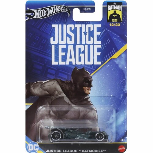 Mattel® Hot Wheels® Batman Justice League™ Batmobile™ Toy Car Perspective: front