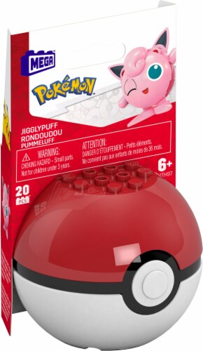 MEGA™ Pokemon™ Jigglypuff Poke Ball Building Set Perspective: front