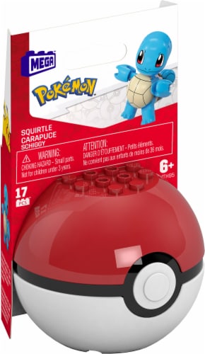 MEGA™ Pokemon™ Squirtle Poke Ball Building Set Perspective: front