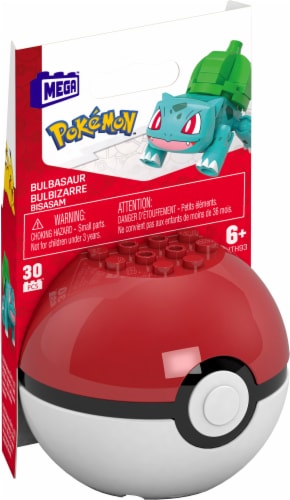 MEGA™ Pokemon™ Poke Ball Building Set - Bulbasaur Perspective: front