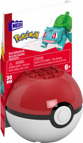 MEGA™ Pokemon™ Poke Ball Building Set - Bulbasaur Perspective: front