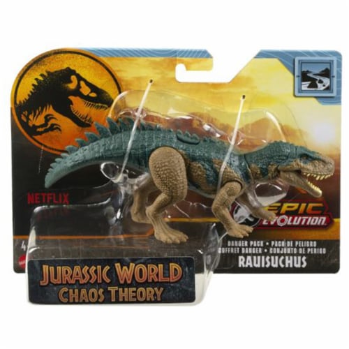 Mattel Jurassic World Chaos Theory Epic Evolution Rauisuchus Figure Perspective: front