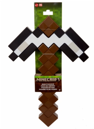 Mattel® Minecraft Role-Play Iron Pickaxe Perspective: front