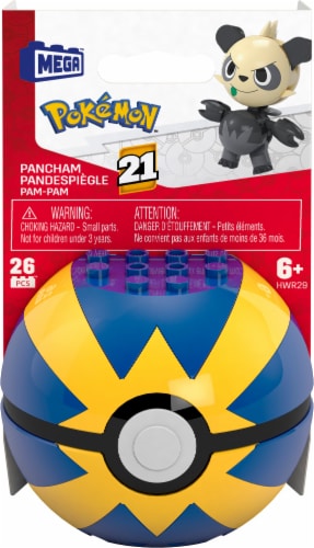 MEGA™ Pokemon™ Pancham With Quick Ball Building Set Perspective: front