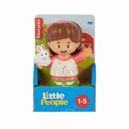 ​Fisher-Price Little People Mia with Bunny Toddler Toy Perspective: front