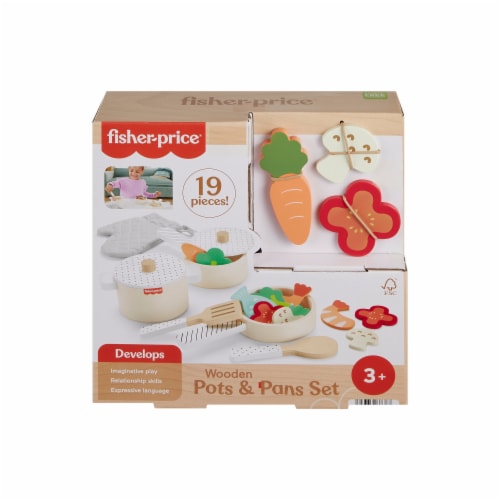 Fisher-Price® Wooden Pots and Pans Playet Perspective: front
