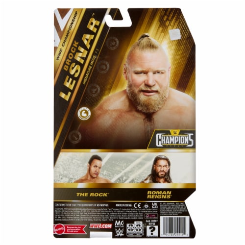 Mattel® WWE Champions Brock Lesnar Action Figure Perspective: front