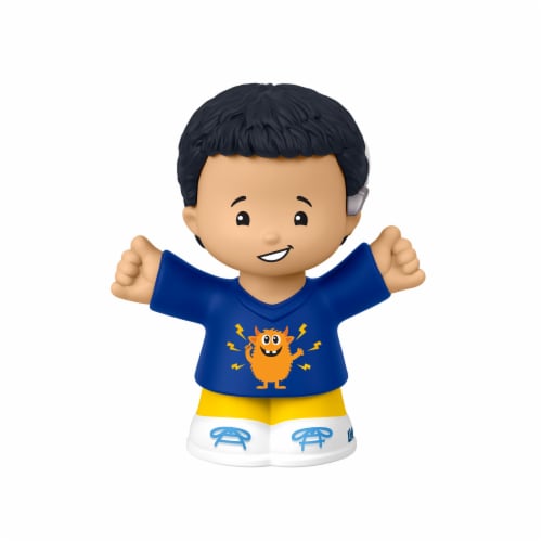​Fisher-Price Little People Boy with Cochlear Implant Toddler Toy Perspective: front