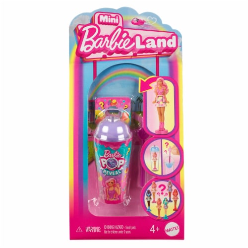 Mattel Mini BarbieLand™ Pop Reveal Doll Perspective: front