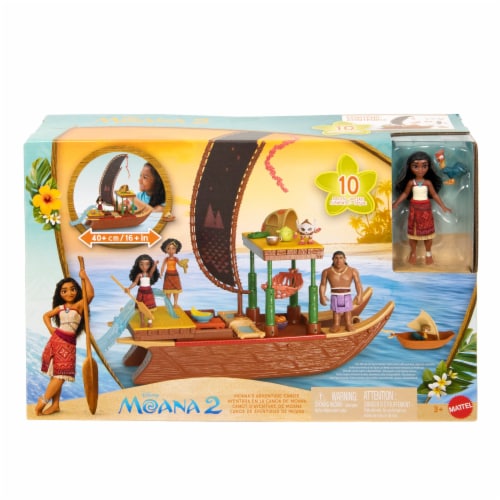 Mattel® Moana’s Adventure Canoe Playset Perspective: front