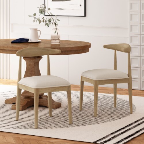 Cortina Fabric and Rubberwood Dining Chairs Set of 2 by Christopher Knight Home 1 Fry s Food Stores