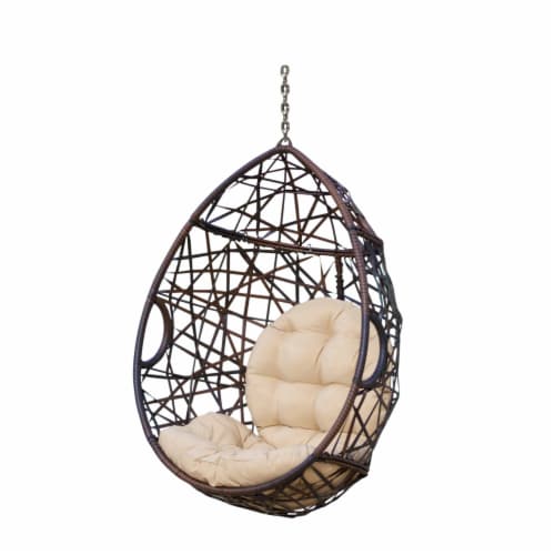 Wicker teardrop chair discount