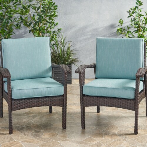 Atiyah Outdoor Water Resistant Fabric Club Chair Cushions with