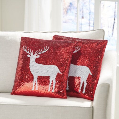 Sequin christmas pillow cheap