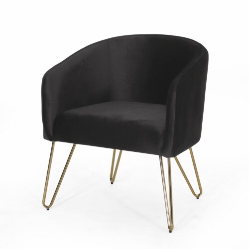 Black on sale glam chair