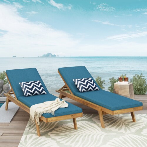 Acacia wood chaise clearance lounge outdoor