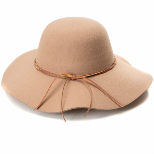 Collection 18 Vegan Felt Floppy Hat - Brown Perspective: front