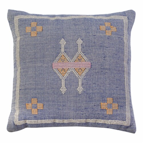 SAFAVIEH Petrea Pillow Blue Perspective: front