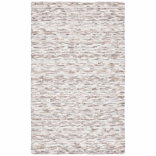 SAFAVIEH Elements ELM202T Handmade Brown / Light Grey Rug 9' x 12' Perspective: front