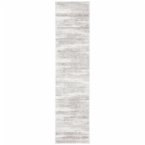 SAFAVIEH Skyler Collection SKY501F Light Grey / Ivory Rug 2-2 X 9 Perspective: front