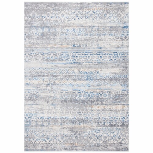 SAFAVIEH Amelia Collection ALA484F Grey / Blue Rug 9 X 12, 9 X 12 Kroger
