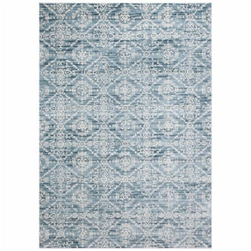 Safavieh Martha Stewart Isabella Accent Rug - Denim Blue/Ivory Perspective: front