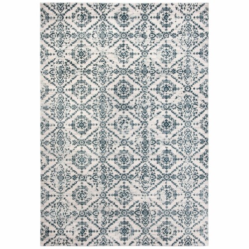 Safaveigh Martha Stewart Collection Isabella Area Rug - Navy/Ivory Perspective: front
