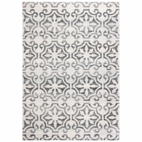 Safavieh Martha Stewart Collection Isabella Area Rug - Gray/Ivory Perspective: front