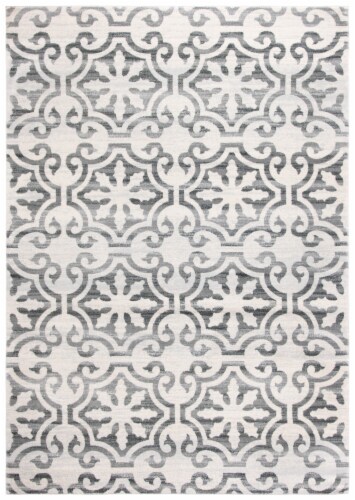 Martha Stewart Isabella Rug - Grey/Ivory Perspective: front