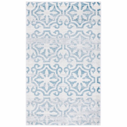 Safavieh Martha Stewart Isabella Rug - Turquoise/Ivory Perspective: front