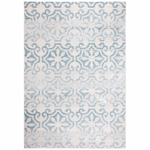 Safavieh Martha Stewart Isabella Rug - Turquoise/Ivory Perspective: front