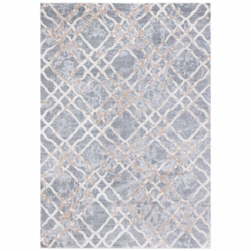 Martha Stewart Isabella Rug - Silver/Ivory Perspective: front