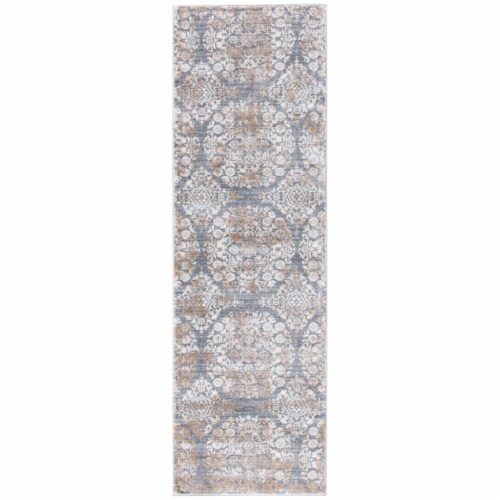 Safavieh Martha Stewart Floral Medallion Rug - Silver/Ivory Perspective: front